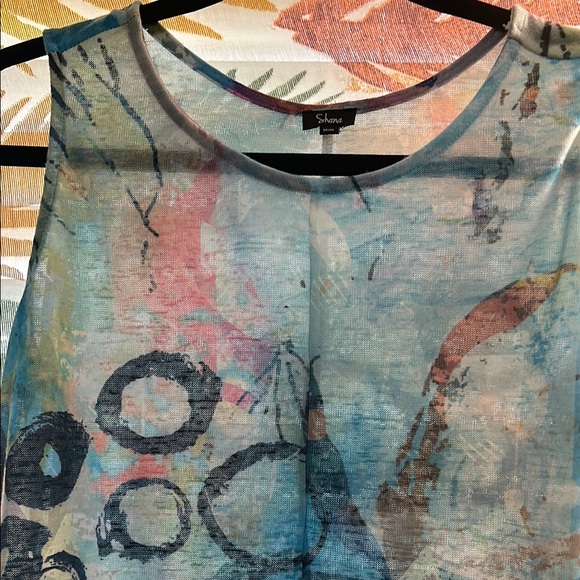 Shana Abstract Sleeveless Dress NWNT - Picture 2 of 8